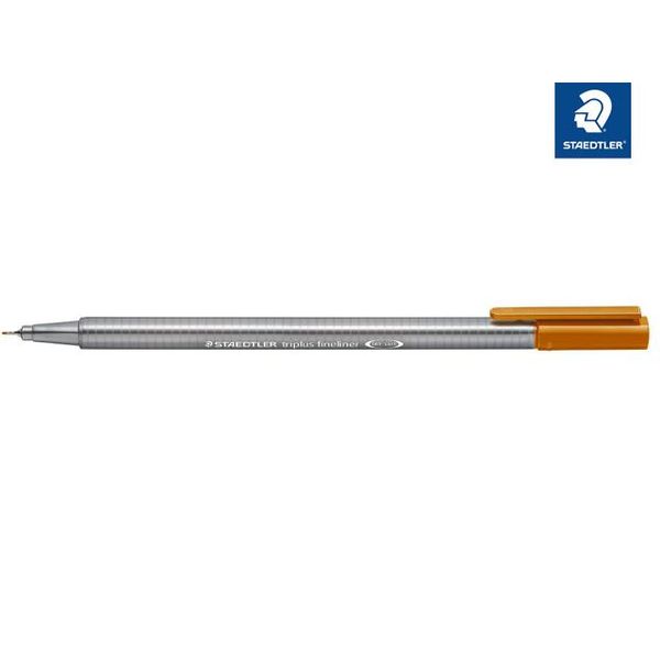 Staedtler® 334-7 Penna A Punta Fine Triplus® - 0,3 Mm, Marrone-image