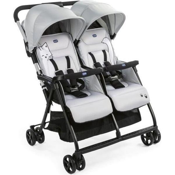 Chicco Passeggino Ohlala Twin Silver Cat-image
