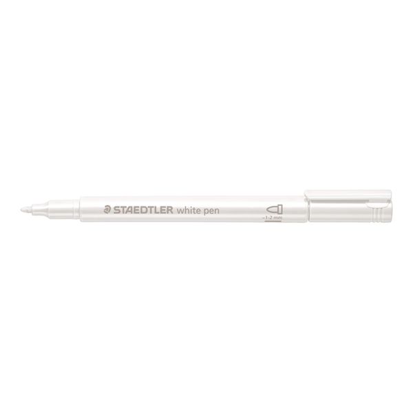 Staedtler 8323-0 Staedtler Marcatore Permanente Metallico, Punta Tonda, Bianco-image