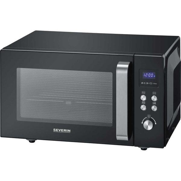 Severin Mw 7763 - Forno A Microonde Con Grill - A Libera Installazione - 25 Litri - 900 W - Nero/Acciaio Inox-image