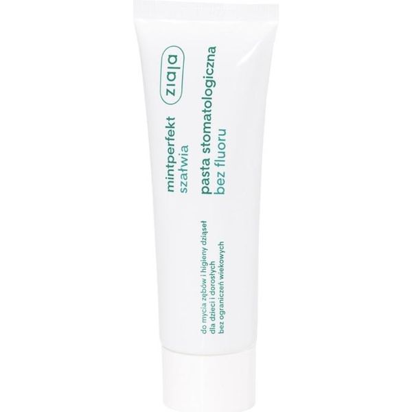 Ziaja Mintperfekt Dentifricio Alla Salvia Senza Fluoro, 75 Ml-image