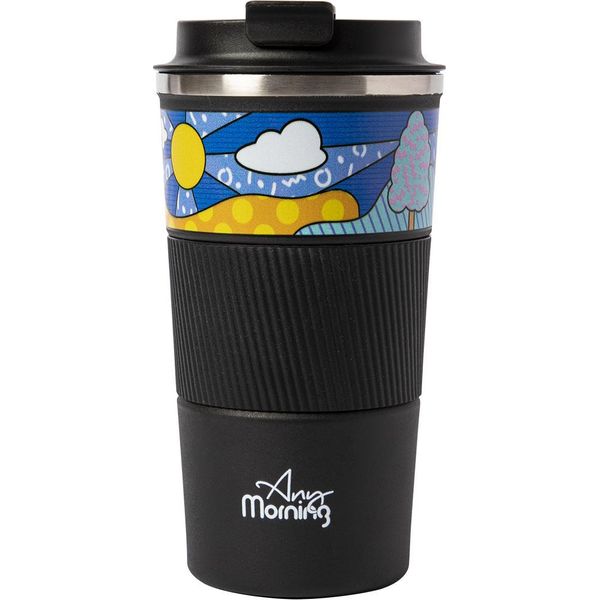 Any Morning Thermos Mug, Tazza Da Caffè In Acciaio Inox, Tazza Per Il Caffè, Isolata Sottovuoto, Tazza Thermos Per Il Caffè, Tazza Isolata Per La Casa O L'ufficio, Coperchio A Scatto, 500 Ml-image