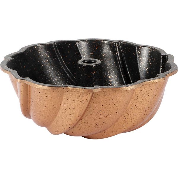 Serenk Fun Cooking Bundt Pan - Tortiera Antiaderente, Rotonda, 24 Cm, Gialla, Perfetta Per Bundt Cake E Torte, Turkey, TüRkiye-image