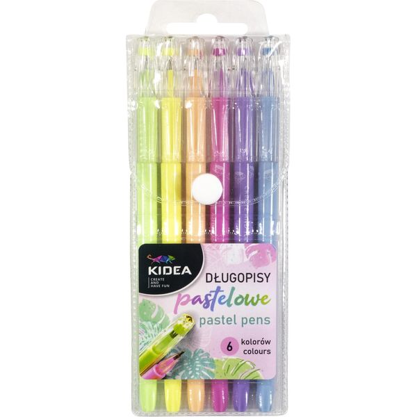 Penna 6 Colori Pastello Con Punta Di Cristallo Kidea-image