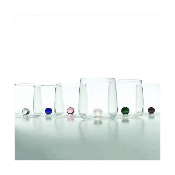 Bicchiere Borosilicato Bilia Tumbler Zafferano Set 6 Pezzi Colore Blu-image