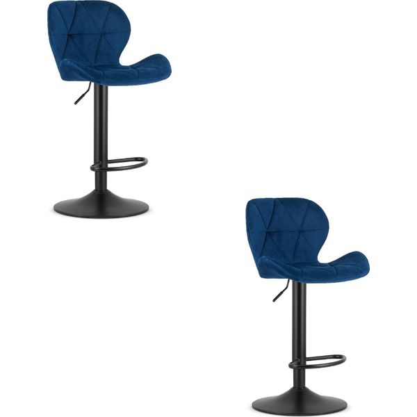 West Hocker - Velluto Blu Navy / Base Nera X 2-image
