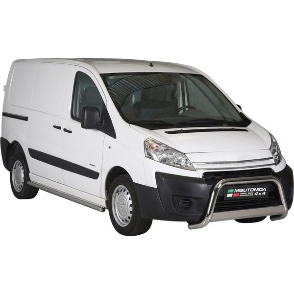 Barra Di Protezione Del Paraurti Anteriore Per Citroen Jumper 2006-2013 63Mm In Acciaio Inox Argento-image