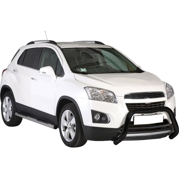 Barra Di Protezione Paraurti Anteriore Per Chevrolet Trax 2013-2016 ø76Mm Acciaio Nero-image