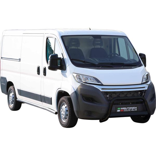Barra Di Protezione Paraurti Anteriore Per Citroen Jumper 2014-2025 ø63Mm Acciaio Nero-image