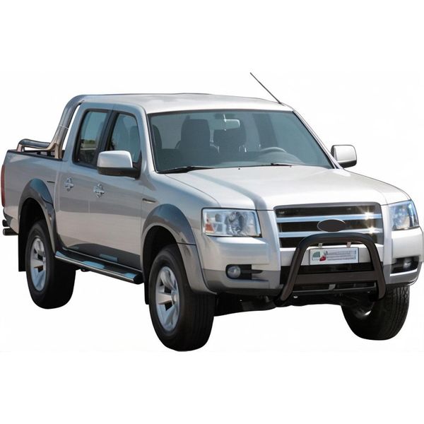 Barra Di Protezione Paraurti Anteriore Per Ford Ranger 2007-2009 ø63Mm Acciaio Protezione Nera-image