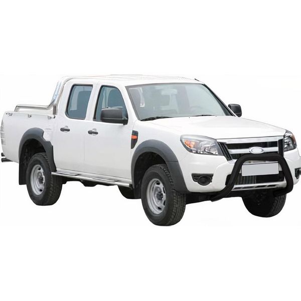 Barra Di Protezione Paraurti Anteriore Per Ford Ranger 2009-2011 ø76Mm Acciaio Nero Protezione-image