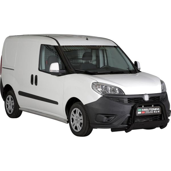 Barra Di Protezione Paraurti Anteriore Per Fiat Doblo 2015-2022 ø63Mm Acciaio Nero Protezione-image
