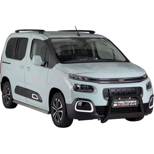 Barra Di Protezione Paraurti Anteriore Per Citroen Berlingo 2018-2025 ø63Mm Acciaio Nero-image
