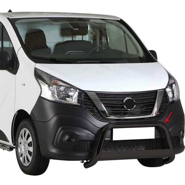 Barra Di Protezione Del Paraurti Anteriore Per Nissan NV300 2016-2021 ø63Mm Acciaio Nero-image