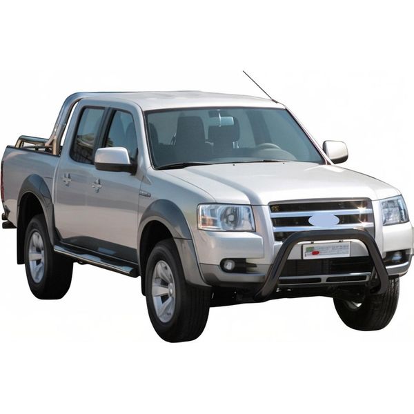 Barra Di Protezione Paraurti Anteriore Per Ford Ranger 2007-2009 ø76Mm Acciaio Protezione Nera-image