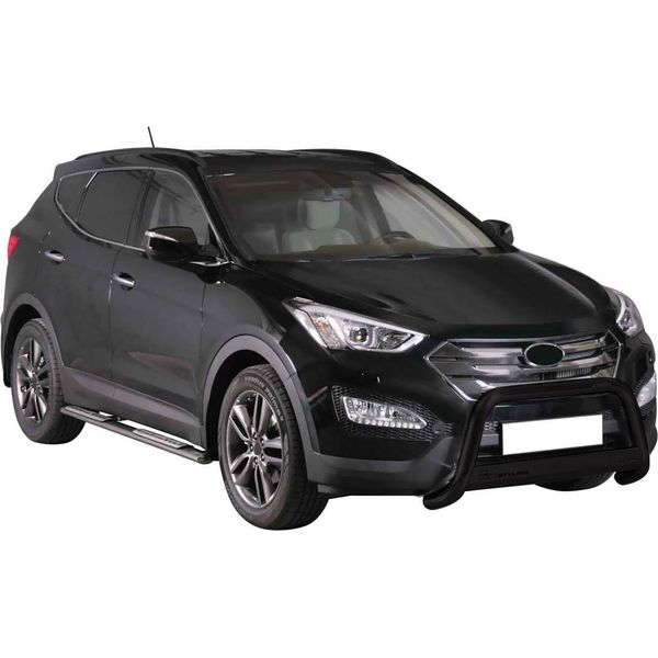 Barra Di Protezione Paraurti Anteriore Per Hyundai Santa Fe 2012-2015 ø63Mm Acciaio Nero-image