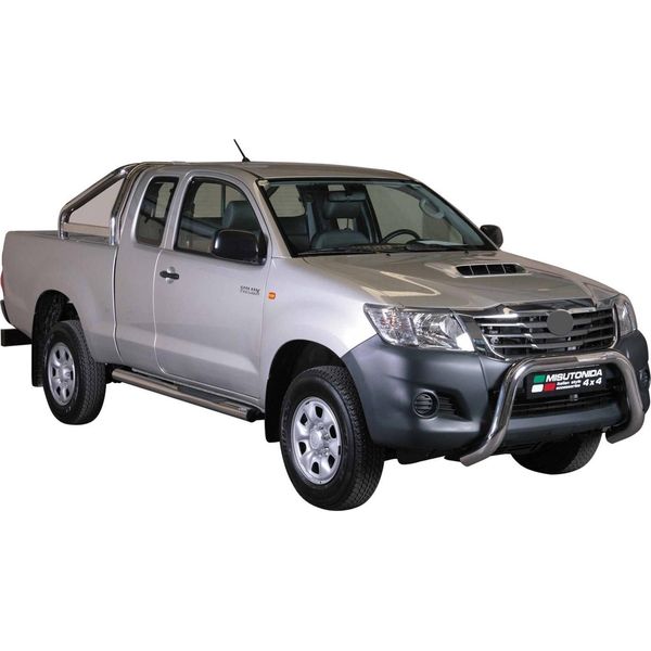 Barra Di Protezione Paraurti Anteriore Per Toyota Hilux 2011-2015 ø76Mm Acciaio Protezione Argento-image