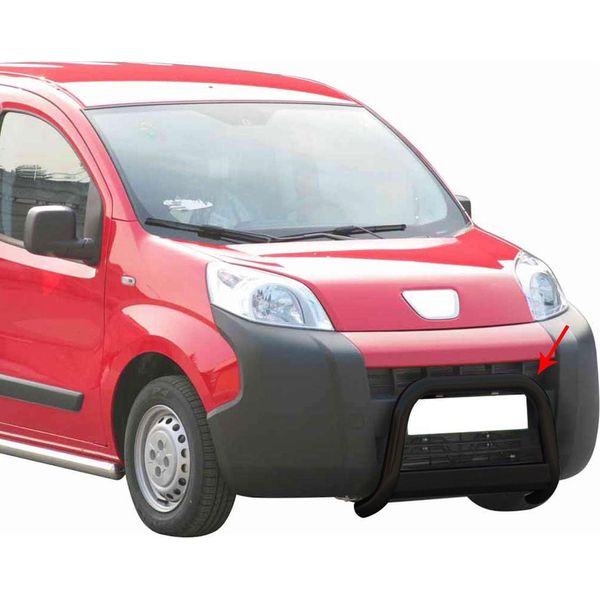Barra Di Protezione Del Paraurti Anteriore Per Peugeot Bipper 2008-2016 ø63Mm Acciaio Nero-image