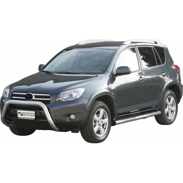 Barra Di Protezione Paraurti Anteriore Per Toyota RAV4 XA30 2006-2009 ø76Mm Acciaio Argento-image