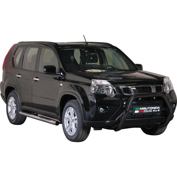 Barra Di Protezione Paraurti Anteriore Per Nissan X-Trail 2011-2014 ø76Mm Acciaio Nero-image