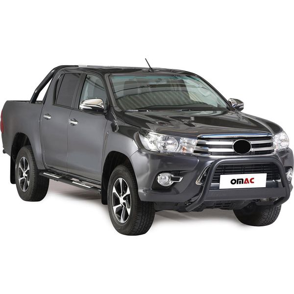 Barra Di Protezione Paraurti Anteriore Per Toyota Hilux 2016-2018 ø63Mm Acciaio Nero-image