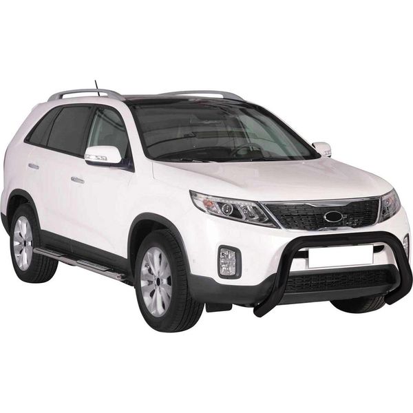 Barra Di Protezione Paraurti Anteriore Per Kia Sorento 2012-2015 ø76Mm Acciaio Nero Protezione-image