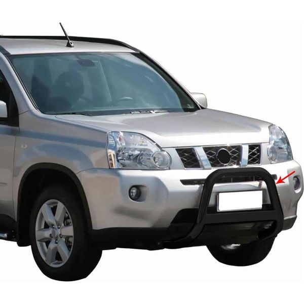 Barra Di Protezione Del Paraurti Anteriore Per Nissan X-Trail 2007-2010 ø63Mm Acciaio Nero-image