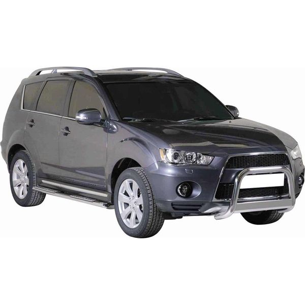 Barra Di Protezione Paraurti Anteriore Per Mitsubishi Outlander 2010-2012 ø63 Acciaio Argento-image