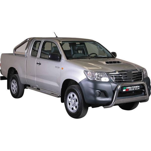 Barra Di Protezione Paraurti Anteriore Per Toyota Hilux 2011-2015 ø63Mm Acciaio Protezione Argento-image