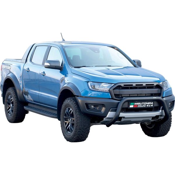 Barra Di Protezione Paraurti Anteriore Per Ford Ranger Raptor 2019-2025 ø76Mm Acciaio Nero-image