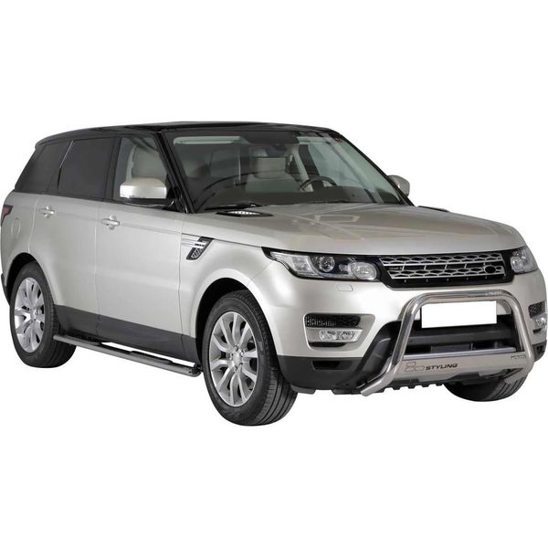 Barra Di Protezione Paraurti Anteriore Per Range Rover Sport 2014-2017 ø63Mm Acciaio Argento-image