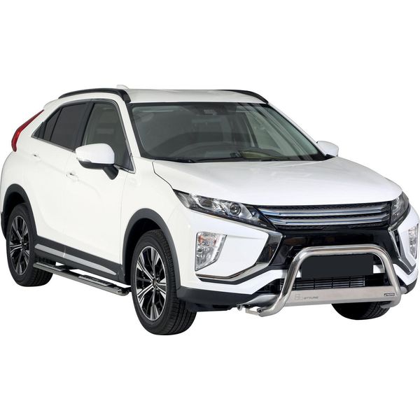 Barra Di Protezione Paraurti Anteriore Per Mitsubishi Eclipse Cross 2018-2020 ø63 Acciaio-image