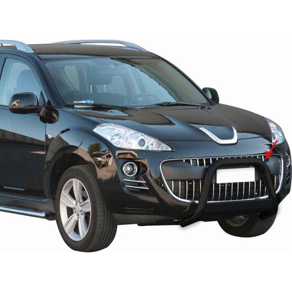Barra Di Protezione Paraurti Anteriore Per Peugeot 4007 2008-2012 ø63Mm Acciaio Nero-image