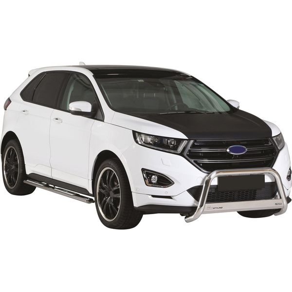 Barra Di Protezione Del Paraurti Anteriore Per Ford Edge 2014-2018 ø63Mm Acciaio Protezione Argento-image