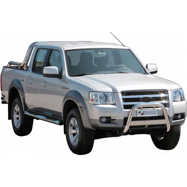 Barra Di Protezione Paraurti Anteriore Per Ford Ranger 2007-2009 ø63Mm Acciaio Protezione Argento-image