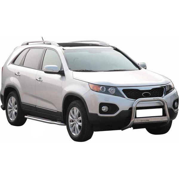 Barra Di Protezione Paraurti Anteriore Per Kia Sorento 2009-2012 ø63Mm Acciaio Protezione Argento-image