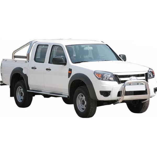 Barra Di Protezione Paraurti Anteriore Per Ford Ranger 2009-2011 ø63Mm Acciaio Protezione Argento-image