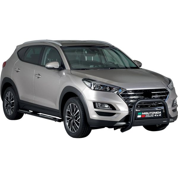 Barra Di Protezione Paraurti Anteriore Per Hyundai Tucson 2018-2021 ø63Mm Acciaio Nero-image