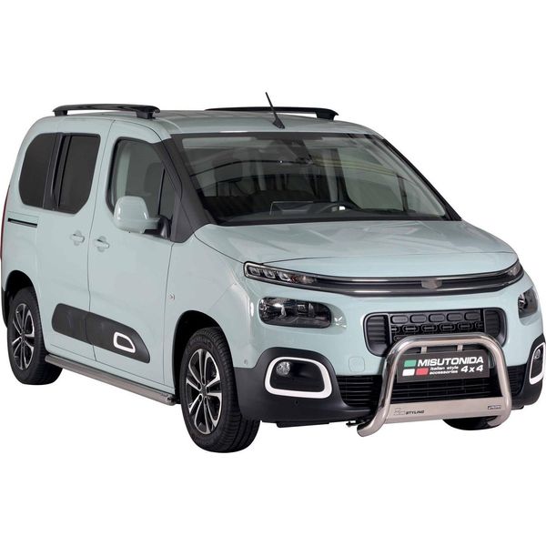 Barra Di Protezione Paraurti Anteriore Per Citroen Berlingo 2018-2025 ø63Mm Acciaio Argento-image