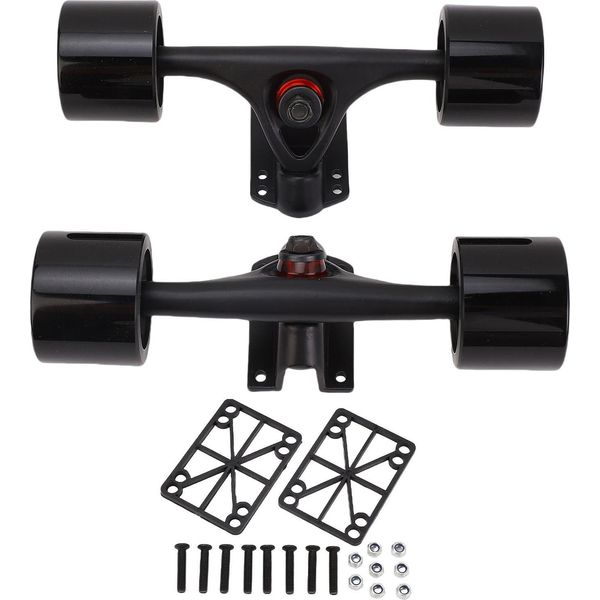 2Pcs 7 Pollici Skateboard Camion Con Ruote 65X51Mm Longboard Combo Set Lega Di Alluminio-image