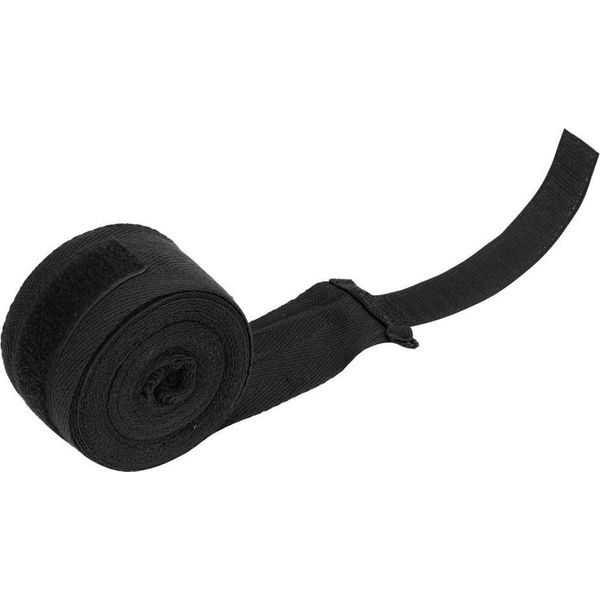 1 Paio Di Bendaggi Elasticizzati Per Le Mani Per La Boxe Muay Thai (Nero, 4M)-image