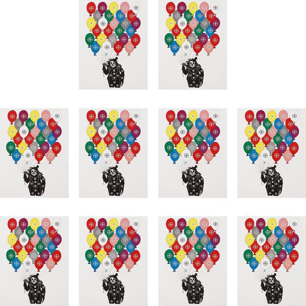 10Pcs Bersagli Di Tiro Carta Tiro Con L'arco Freccia Caccia Accessori Tiro 45X32 Cm Pagliaccio Palloncino-image
