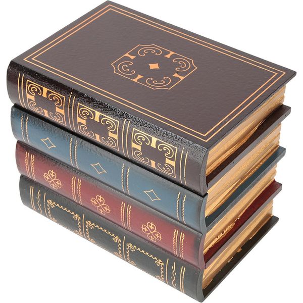 Stile Europeo Vintage Decorative Fake Book Storage Box Home Office Shelf Decoration #2-image