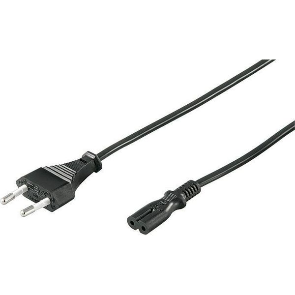 Microconnect PE030712 Cavo Di Alimentazione Nero Con Accoppiatore CEE7/16 C7 Da 1,2 M (AC015-1.2)-image