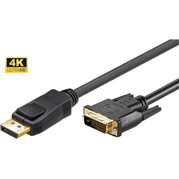 Microconnect DP-DVI-MM-100 - Adattatore Per Cavo Video (Displayport, Maschio/Maschio)-image