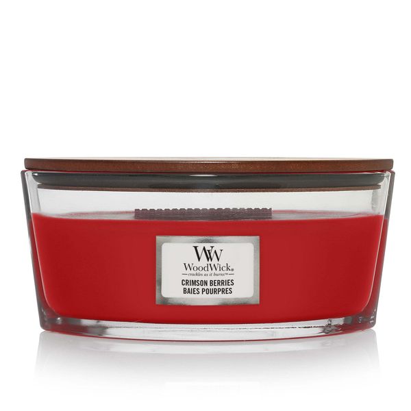 Woodwick - Crimson Berries Ship (Crunchy Fruit) - Scented Candle 453.6G-image