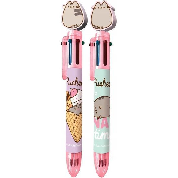 Penna A Sfera Automatica Pusheen A 6 Colori Di Majewski-image