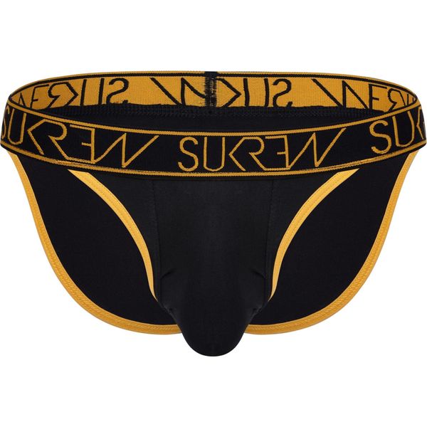 Sukrew - Intimo Da Uomo Slips - Tanga Trophy Black - 1X Taglia Xs-image