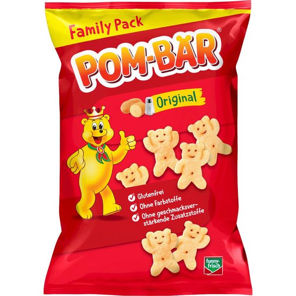 Pom-BäR Original Snack Salato Di Patate Confezione Famiglia 120G-image