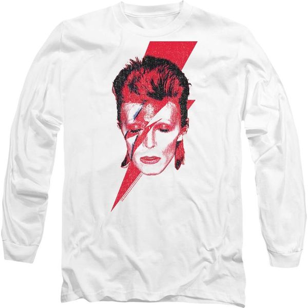 David Bowie - Maglietta "Aladdin Sane"" Per Uomo/Donna Unisex TV9353 (Xxl) (Bianco)"-image